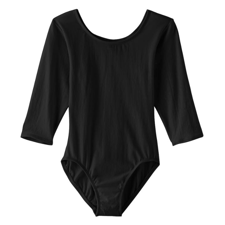 Jacques Moret Solid Dance Leotard - Girls, Size: Large, Black