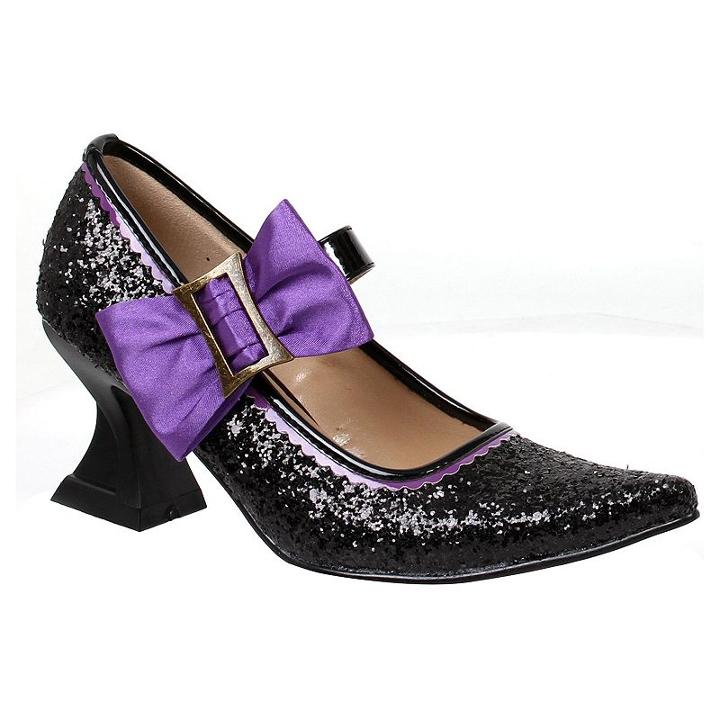 Kids Black Witch Costume Shoes, Girl's, Size: 13-1