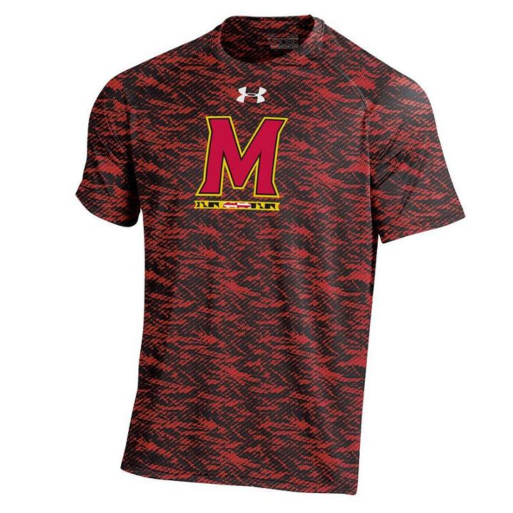 Men's Under Armour Maryland Terrapins Tech Novelty Tee, Size: Medium, Red