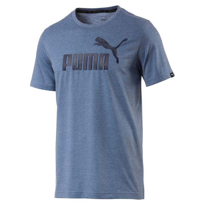 Men's Puma Essential Heathered Tee, Size: Xxl, Blue
