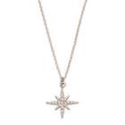 Lc Lauren Conrad Rose Gold Tone Starburst Pendant Necklace, Women's, Multicolor