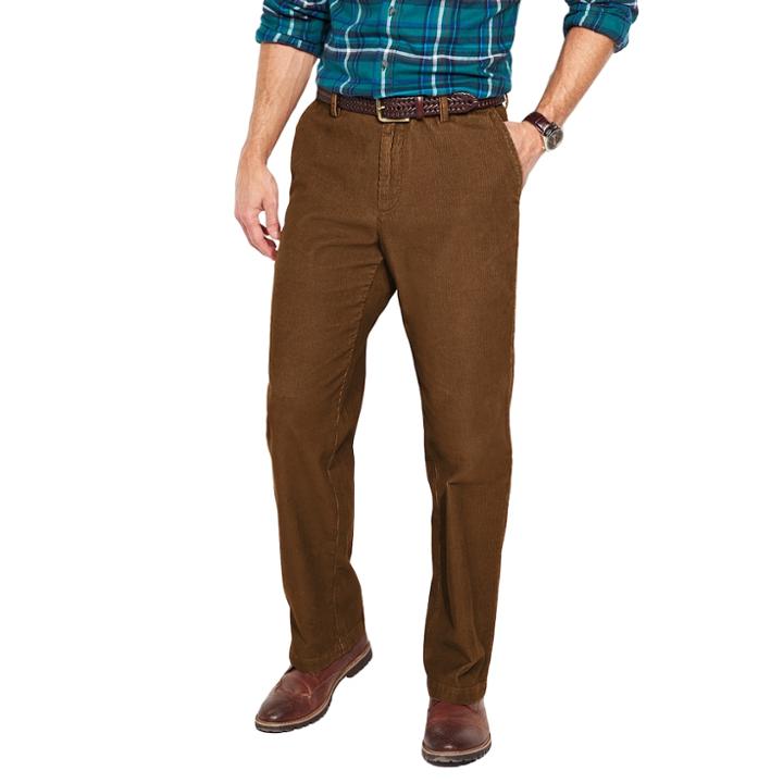 Big & Tall Croft & Barrow&reg; Flat-front Corduroy Pants, Men's, Size: 48x29, Med Brown