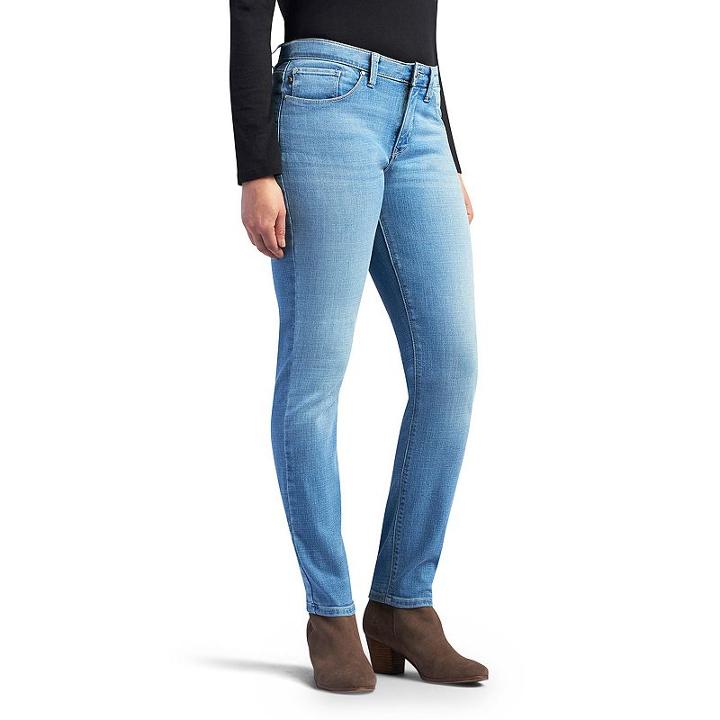 Women's Lee Faith Modern Fit Skinny Dream Jeans, Size: 14 T/l, Dark Blue