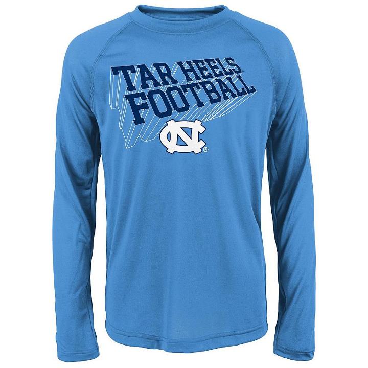 Boys 8-20 North Carolina Tar Heels Dimensional Long-sleeve Performance Tee, Boy's, Size: M(10-12), Blue (navy)