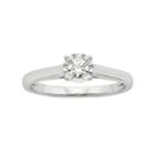 Diamond Solitaire Engagement Ring In 10k White Gold (1/5 Carat T.w.), Women's, Size: 7