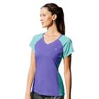 Women's Champion Marathon V-neck Running Tee, Size: Large, Drk Purple