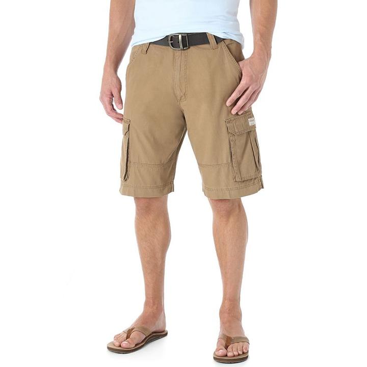 Men's Wrangler Clearwater Cargo Shorts, Size: 31 Med Reg, Med Brown