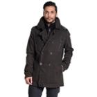 Men's Excelled Corduroy Peacoat, Size: Large, Brown