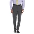 Big & Tall Chaps Classic-fit Gray Wool-blend Comfort Stretch Flat-front Suit Pants, Men's, Size: 46x30, Grey