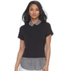 Women's Elle&trade; Mock-layer Top, Size: Xxl, Oxford