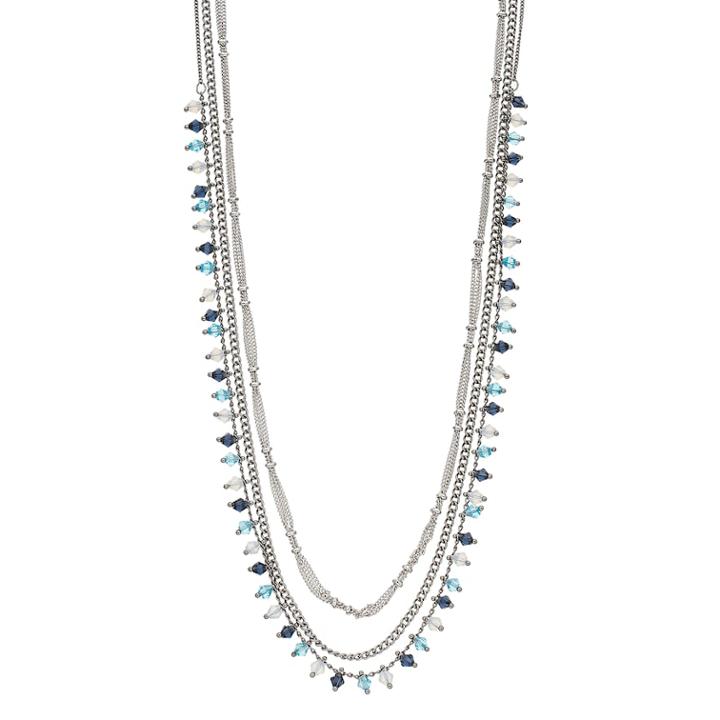 Simply Vera Vera Wang Long Shaky Bead Multi Strand Necklace, Women's, Blue