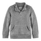 Boys 4-10 Jumping Beans&reg; 1/4 Zip Fleece Sweater, Size: 8, Grey