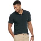 Men's Sonoma Goods For Life&trade; Flexwear Classic-fit Stretch Pique Polo, Size: Xl, Black