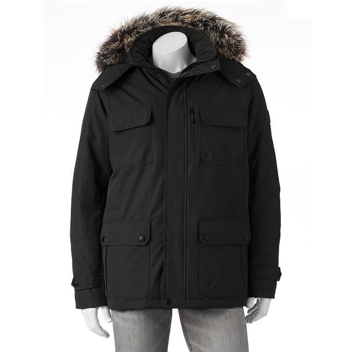 Men's Towne Down Snorkel Parka, Size: Xl, Black