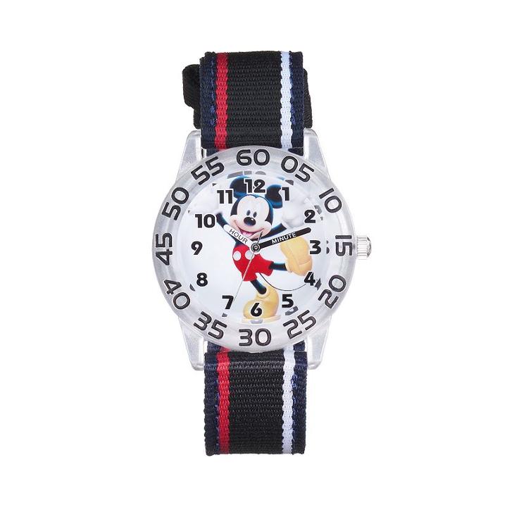 Disney's Mickey Mouse Boys' Time Teacher Watch, Black