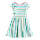 Girls 4-10 Jumping Beans&reg; Pleated Skater Dress, Size: 10, Natural