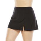 Plus Size Upstream Tummy Slimmer Skirtini Bottoms, Women's, Size: 24 W, Black