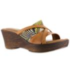 Tuscany By Easy Street Lucette Women's Wedge Sandals, Size: 8 Wide, Natural