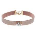 Lc Lauren Conrad Stone Cluster Stretch Choker Necklace, Women's, Med Brown