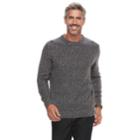 Men's Croft & Barrow&reg; Crew Sweater, Size: Small, Black