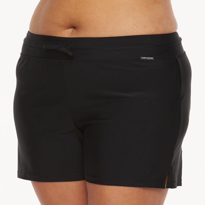 Plus Size Zeroxposur Solid Swim Shorts, Women's, Size: 22 W, Ovrfl Oth