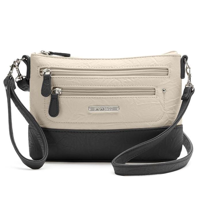Stone & Co. Leather Crossbody Bag, Women's, White Oth