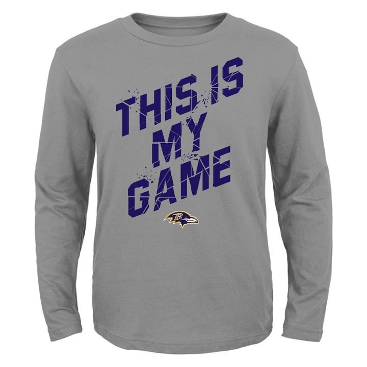 Boys 4-7 Baltimore Ravens My Game Tee, Size: M 5-6, Gray