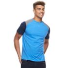 Men's Urban Pipeline&reg; Colorblock Raglan Tee, Size: Medium, Blue (navy)