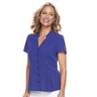 Women's Dana Buchman Trapunto Shirt, Size: Xs, Purple