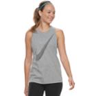 Women's Nike Dry Training Swoosh Graphic Tank, Size: Medium, Grey