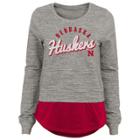 Women's Nebraska Cornhuskers Mock-layer Tee, Size: Medium, Grey