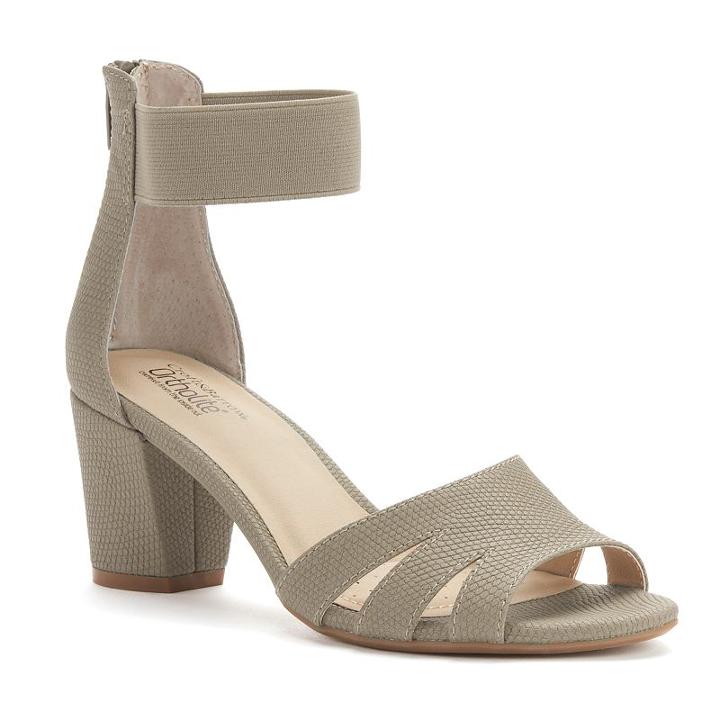 Croft & Barrow&reg; Women's Ortholite Block-heel Sandals, Size: 10, Med Grey