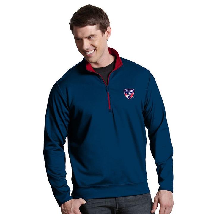 Men's Antigua Fc Dallas Leader 1/4-zip Pullover, Size: Xxl, Blue Other