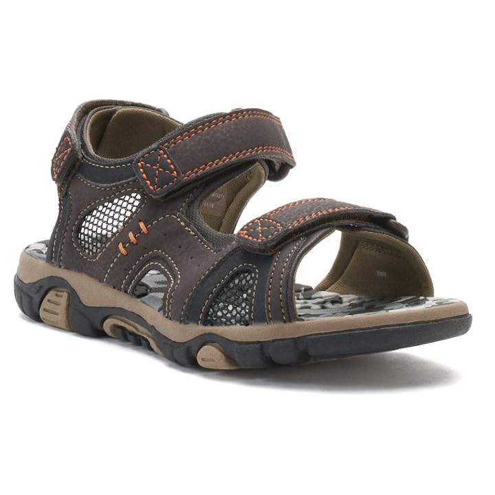 Sonoma Goods For Life&trade; River Boy's Sandals, Size: 5, Med Brown
