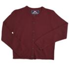 Girls 4-6x French Toast School Uniform Cardigan, Size: 6-6x, Med Red
