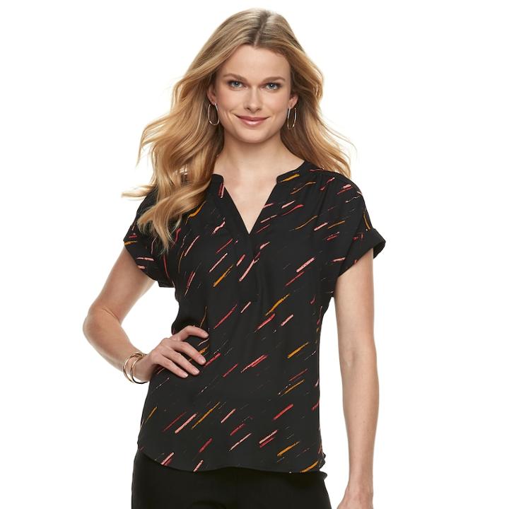 Women's Apt. 9&reg; Dolman Crepe Blouse, Size: Xs, Med Pink