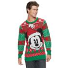 Men's Disney Mickey Mouse Christmas Sweater, Size: Xl, Red