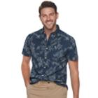 Men's Sonoma Goods For Life&trade; Slim-fit Poplin Button-down Shirt, Size: Large, Dark Blue
