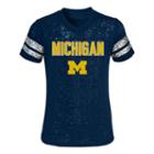 Girls 4-6x Michigan Wolverines Opal Burnout Tee, Girl's, Size: M(5/6), Blue