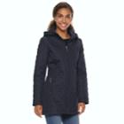 Women's Weathercast Quilted Stretch Walker Jacket, Size: Medium, Grey