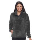 Women's Columbia Double Springs Fleece Pullover Sweatshirt, Size: Small, Med Grey