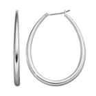 Apt. 9&reg; Oval Hoop Earrings, Women's, Silver