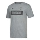 Men's Adidas Portland Timbers Triblend Tee, Size: Small, Dark Grey
