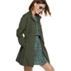 Women's Popsugar Drop-shoulder Anorak Jacket, Size: Xs, Dark Green