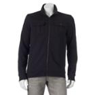 Men's Apt. 9&reg; Modern-fit Solid Four-pocket Military Jacket, Size: Large, Black