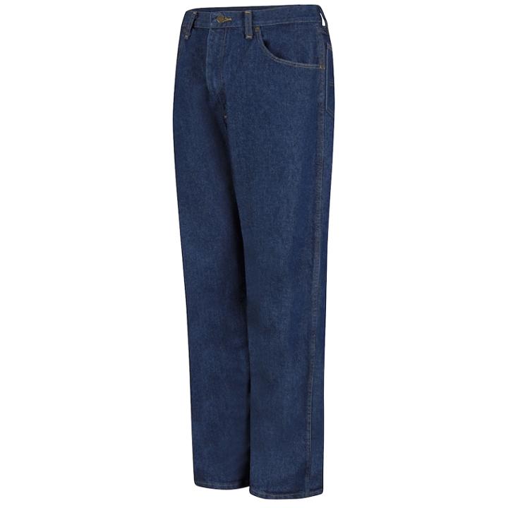 Men's Red Kap Relaxed-fit 5-pocket Jeans, Size: 33x34, Blue