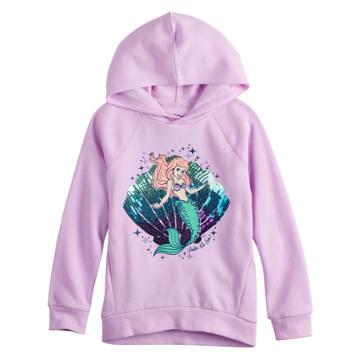 Disney's The Little Mermaid Ariel Girls 4-10 Sequined Graphic Hoodie By Jumping Beans&reg;, Size: 5, Purple