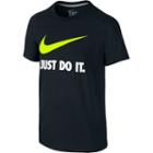 Boys 8-20 Nike Just Do It Swoosh Graphic Tee, Size: Small, Grey (charcoal)