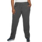 Plus Size Tek Gear&reg; Mid-rise Lounge Pants, Women's, Size: 3x Long, Dark Grey