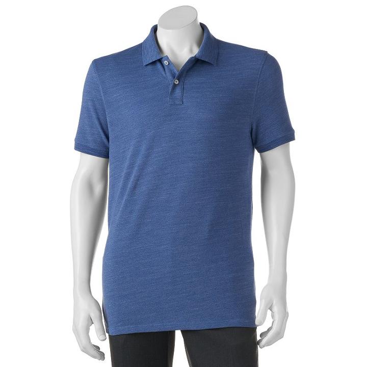Sonoma Goods For Life, Men's &trade; Flexwear Classic-fit Pique Polo, Size: Xl, Med Blue